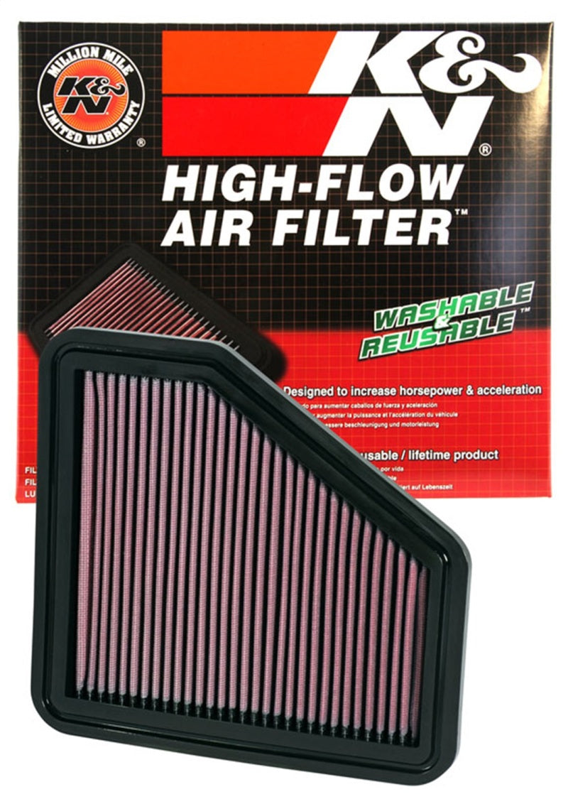 K&N Engineering Part 33-2326 High-Flow Drop-In Air Filter for Toyota Camry & Scion xB
