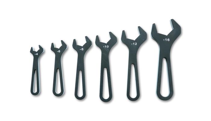 Vibrant Aluminum AN Wrench Set (Set of 6) – Fits AN-4 to AN-16 Fittings and Adapters