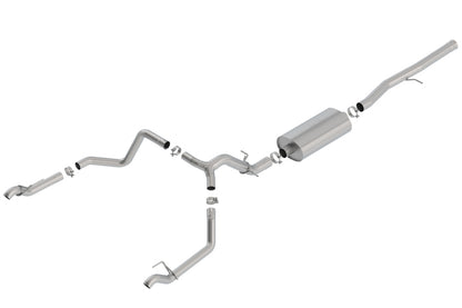 Borla 140771 Touring Cat-Back Exhaust System for Chevrolet Silverado 1500 & GMC Sierra 1500 6.2L V8 (2019-2023)