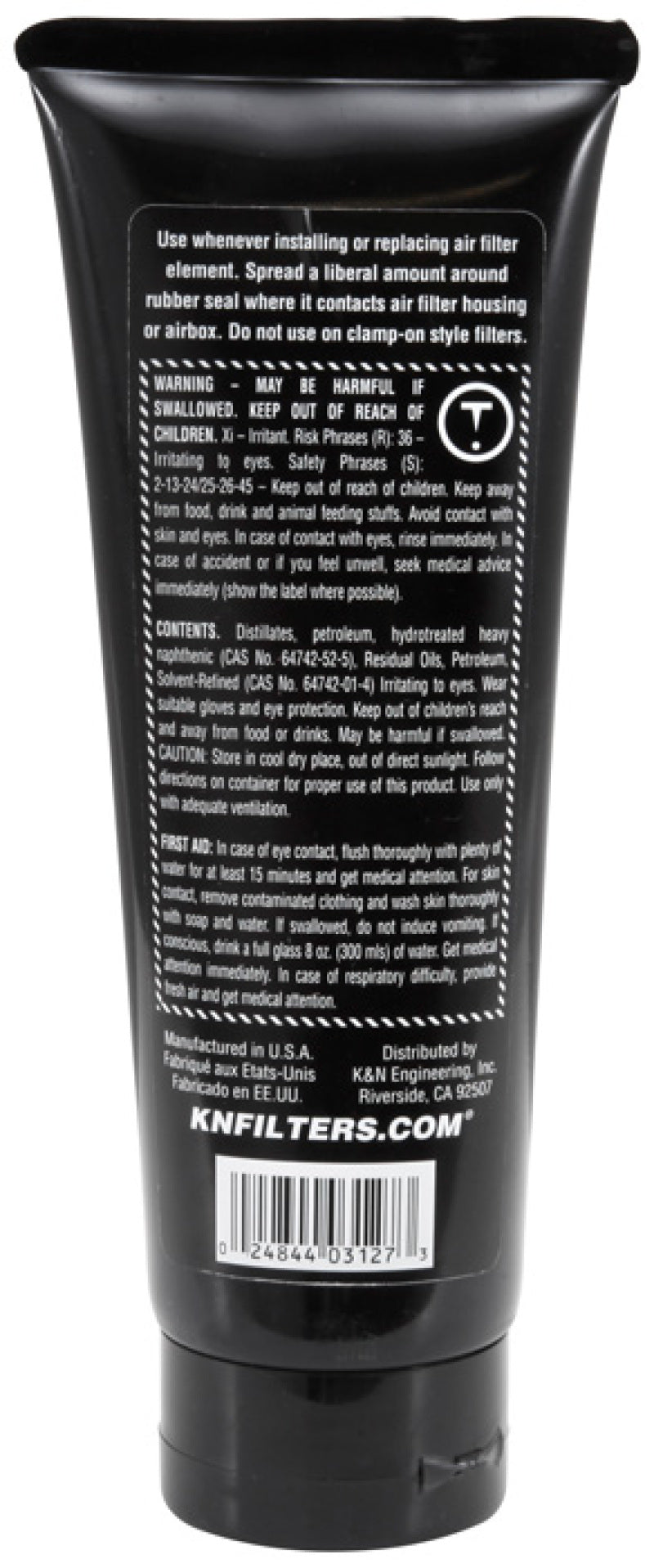 K&N Engineering Sealing Grease 99-0704 - 6 oz for Airtight Air Filter Sealing