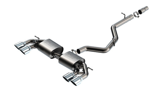 Borla 22-25 Volkswagen Golf R S-Type Cat-Back Exhaust System with Dual 4.5-inch Stainless Tips