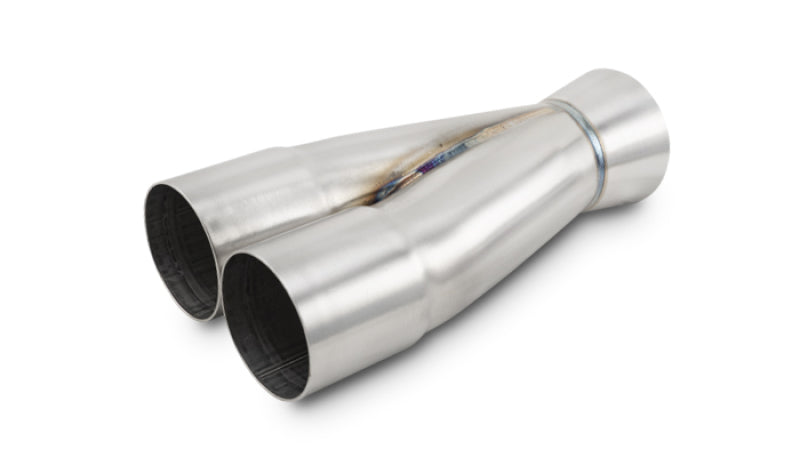 Vibrant 2-1 Stainless Steel Merge Collectors with Slipover Inlet and 2.5-Inch Outlet - Part Number 10355