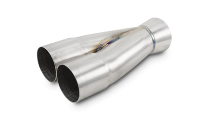 Vibrant 2-1 Stainless Steel Merge Collectors with Slipover Inlet and 2.5-Inch Outlet - Part Number 10355