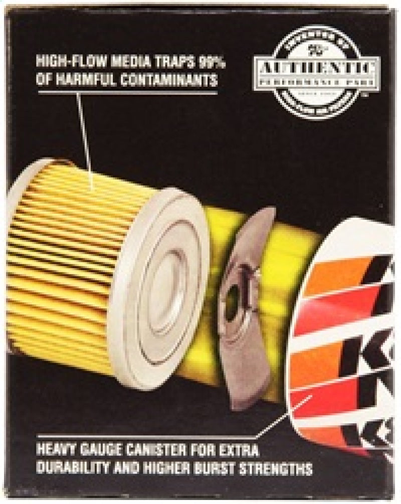 K&N Engineering HP-1002 Premium Oil Filter for Saab 99, Saab 9000, Mazda Miata, and Mazdaspeed3