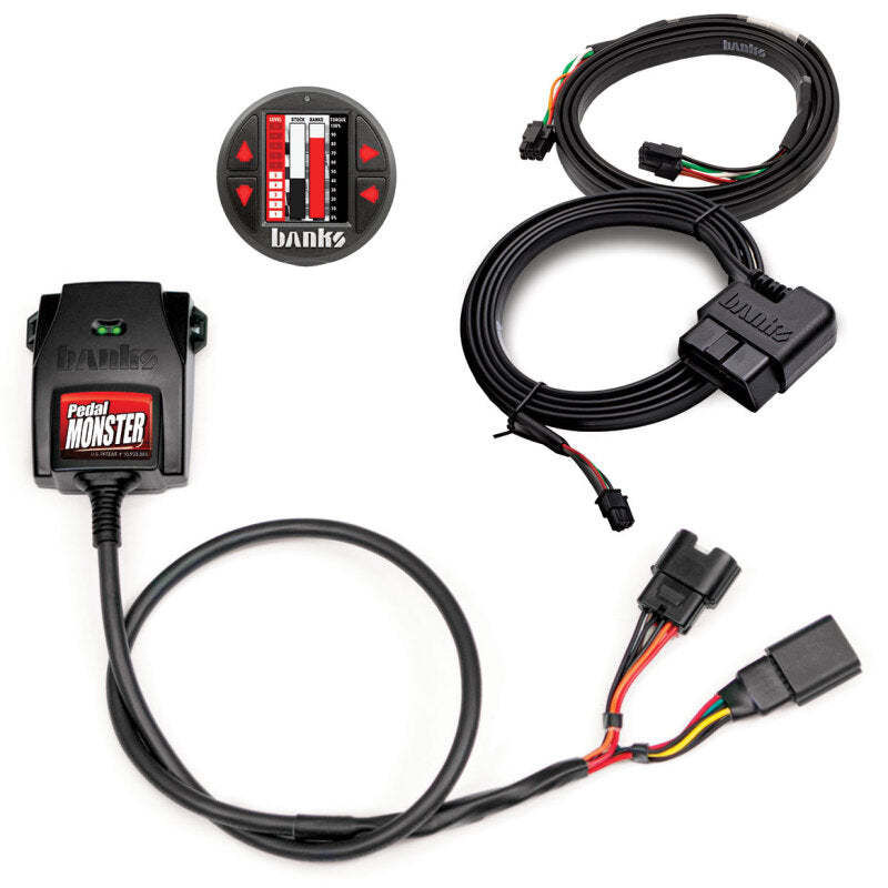 Banks Power PedalMonster Kit with iDash Pro - OBD-Connected Torque Response Controller for Gas and Diesel Vehicles