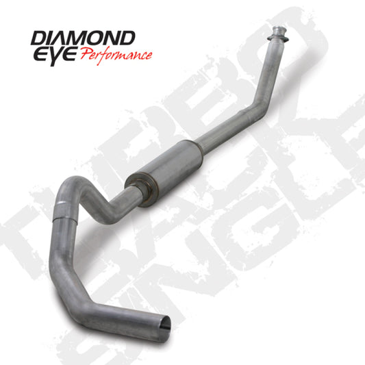 Diamond Eye Performance 4-inch Turbo Back Single Exhaust Kit for 1994-2002 Dodge Ram 5.9L Cummins