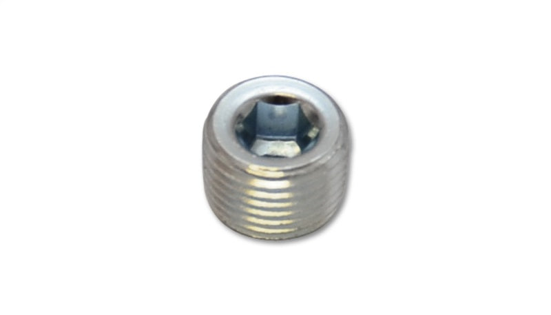 Vibrant 1/8 inch NPT Male Port Plug in Zinc Plated Mild Steel for EGT Weld Bungs