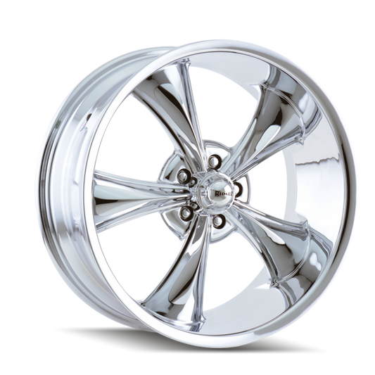 Ridler Wheels 695 Chrome 17x7 Wheel - 5x120.65 Bolt Pattern, 0mm Offset, 83.82mm Hub Diameter