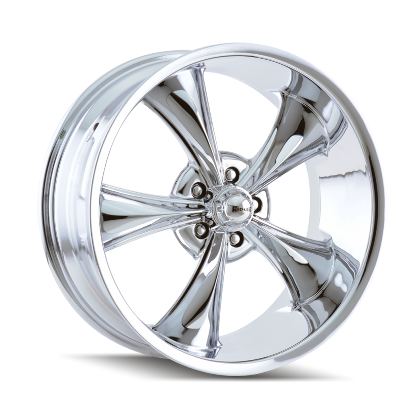 Ridler Wheels Ridler 695 18x8 Chrome Wheel with 5x120.65 Bolt Pattern and 0mm Offset