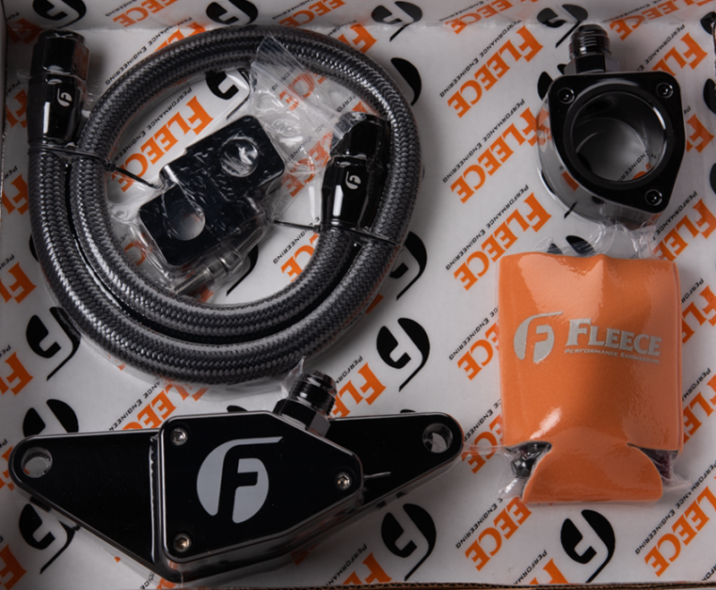 Fleece Performance 03-07 Dodge 5.9L / 04.5-12 6.7L Cummins Coolant Bypass Kit (Manual Transmission)