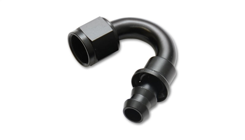 Vibrant -6AN Push-On 150 Degree Hose End Fitting with Aluminum Alloy Construction