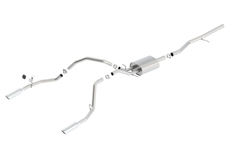 Borla S-Type Cat-Back Exhaust System for 2014-2018 Chevrolet Silverado 1500 & GMC Sierra 1500 with 5.3L V8 - Part #140539