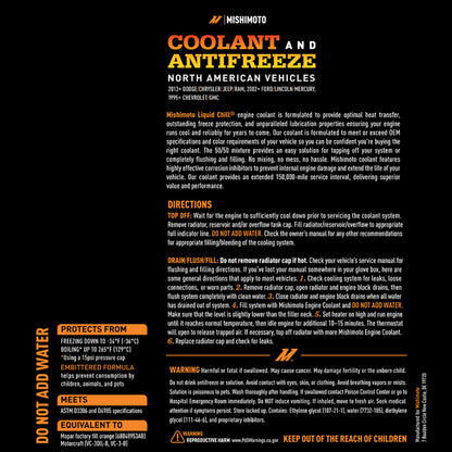Mishimoto Liquid Chill EG Coolant - North American Vehicles, Orange (Part #MMRA-LC-EG-OR)