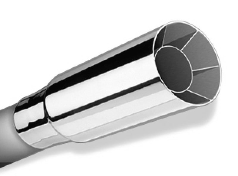 Borla Universal Polished Exhaust Tip with 2.25in Inlet and 2.5in Outlet - Stainless Steel