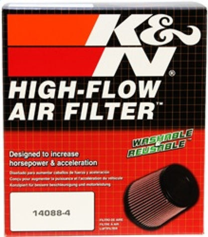 K&N Engineering Universal Rubber Air Filter - 3 Inch Flange, 6 Inch Base OD, 5 Inch Top OD, 5.56 Inch Height