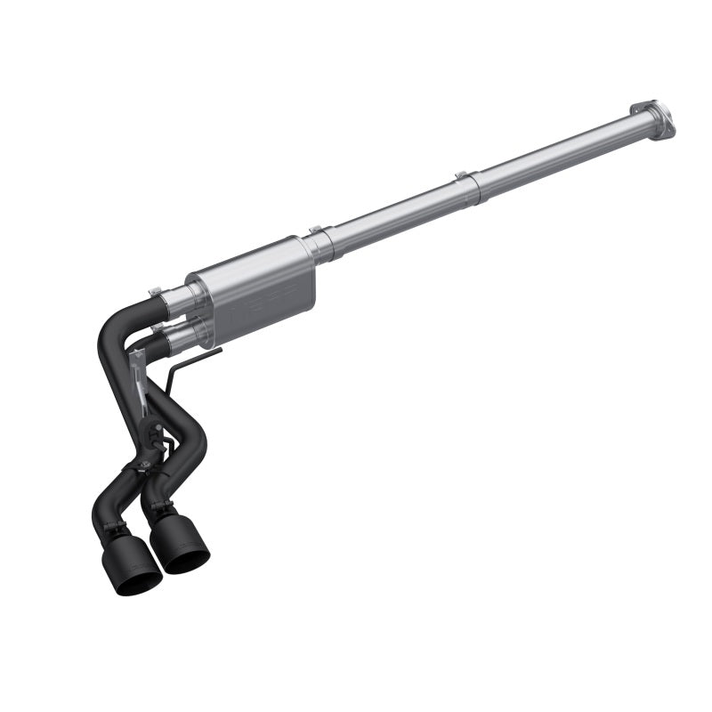 MBRP Armor BLK Series 3-Inch Cat Back Exhaust System for 2021-2022 Ford F-150 with 2.7L EcoBoost, 3.5L EcoBoost, and 5.0L Engines - Black Coated Performance Exhaust