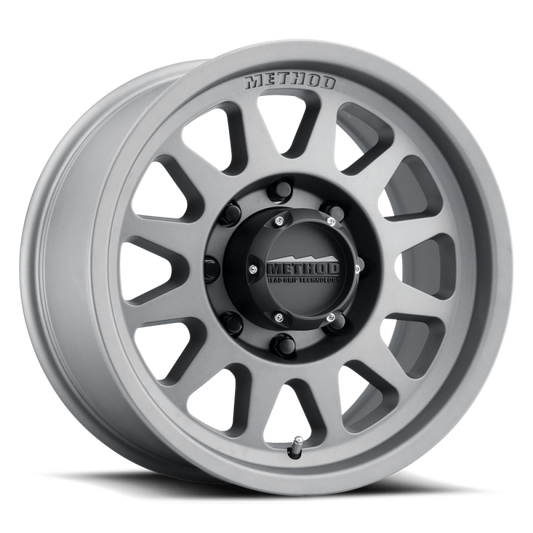 Method MR704 HD 17x9 Titanium Wheel with 8x180 Bolt Pattern and +18 Offset