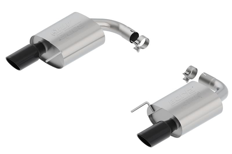 Borla Atak S Axle-Back Exhaust System for 2015-2017 Ford Mustang GT with Black Chrome Tips