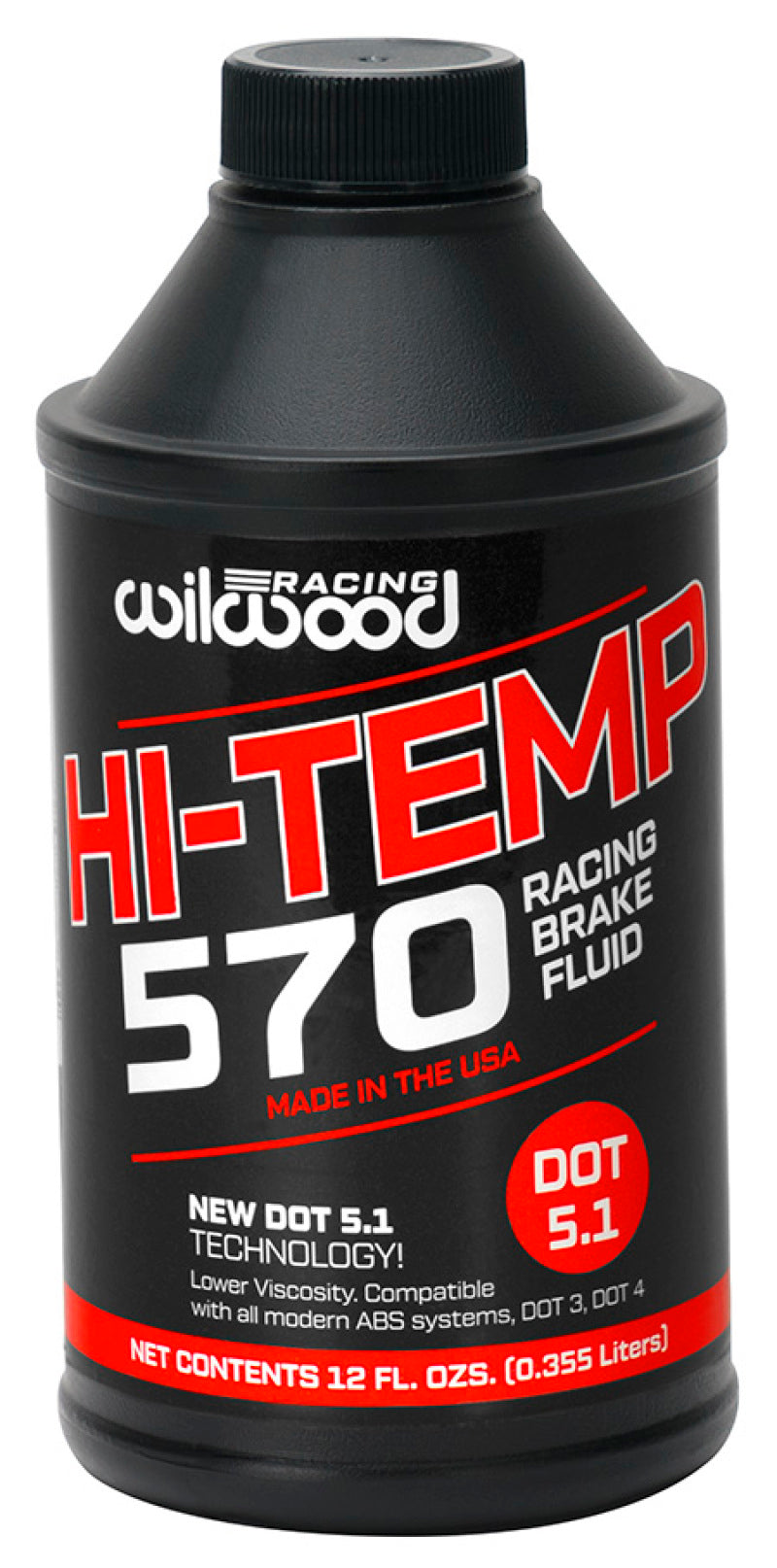 Wilwood 570 Brake Fluid – 6 Pack, 12 oz Bottles for Automotive Performance and Safety