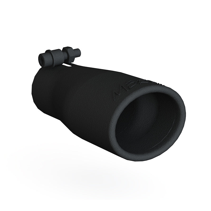 MBRP Universal Oval Exhaust Tip 2.5 inch O.D. Black Finish - 10 inch Length, Part #T5116BLK