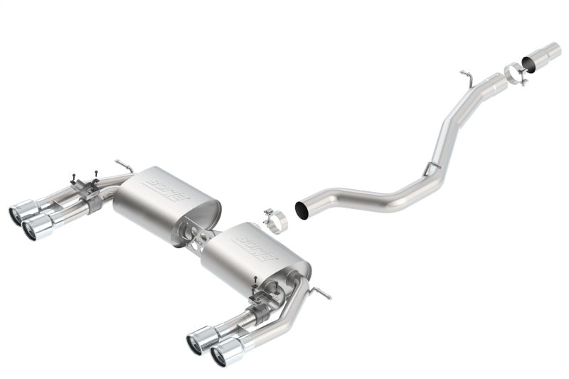 Borla S-Type Dual Round Rolled Catback Exhaust System for 2015-2020 Audi S3 – Part #140631