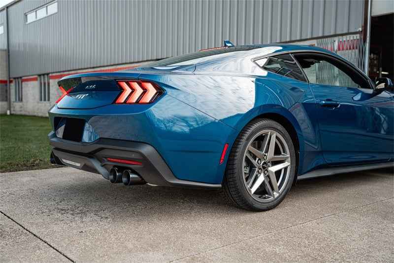 Corsa 2024-2025 Ford Mustang V8 5.0L 3in Axle-Back Exhaust System w/ Twin 4in Black Straight Tips