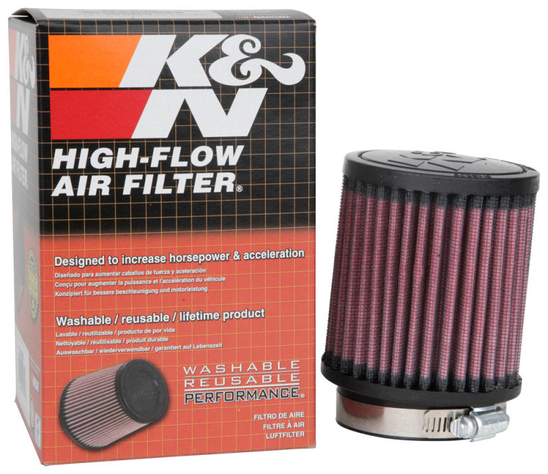 K&N Engineering Universal Rubber Air Filter – 2.5 inch Inlet, 3.5 inch Outer Diameter, 4 inch Height