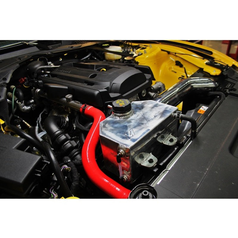Mishimoto Aluminum Coolant Expansion Tank for 2015-2023 Ford Mustang EcoBoost, V6 & V8 - Polished or Black Finish