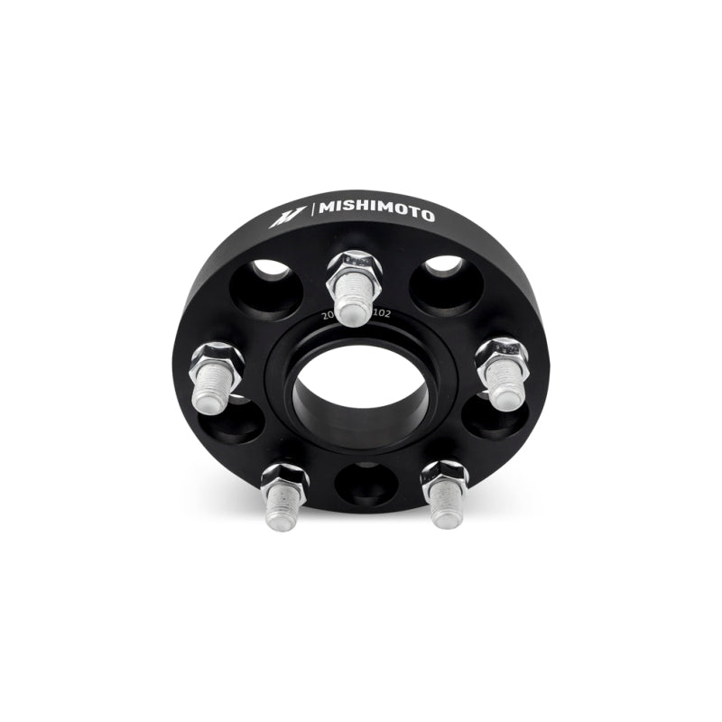 Mishimoto 50mm Wheel Spacers for 5x120 Bolt Pattern with 64.1mm Center Bore and M14x1.5 Studs - Black