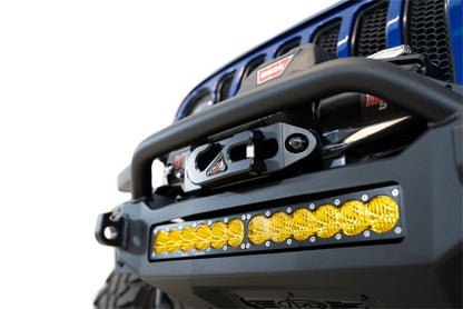 Addictive Desert Designs Rock Fighter Front Bumper for Jeep JL 2018-2023 with Light Mounts and Winch Compatibility