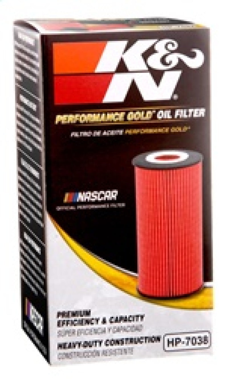K&N Engineering HP-7038 Performance Oil Filter for 2019 Audi A3 2.0L