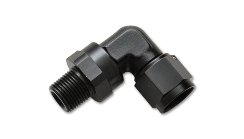 Vibrant -6AN to 1/8 inch NPT Female Swivel 90 Degree Adapter Fitting