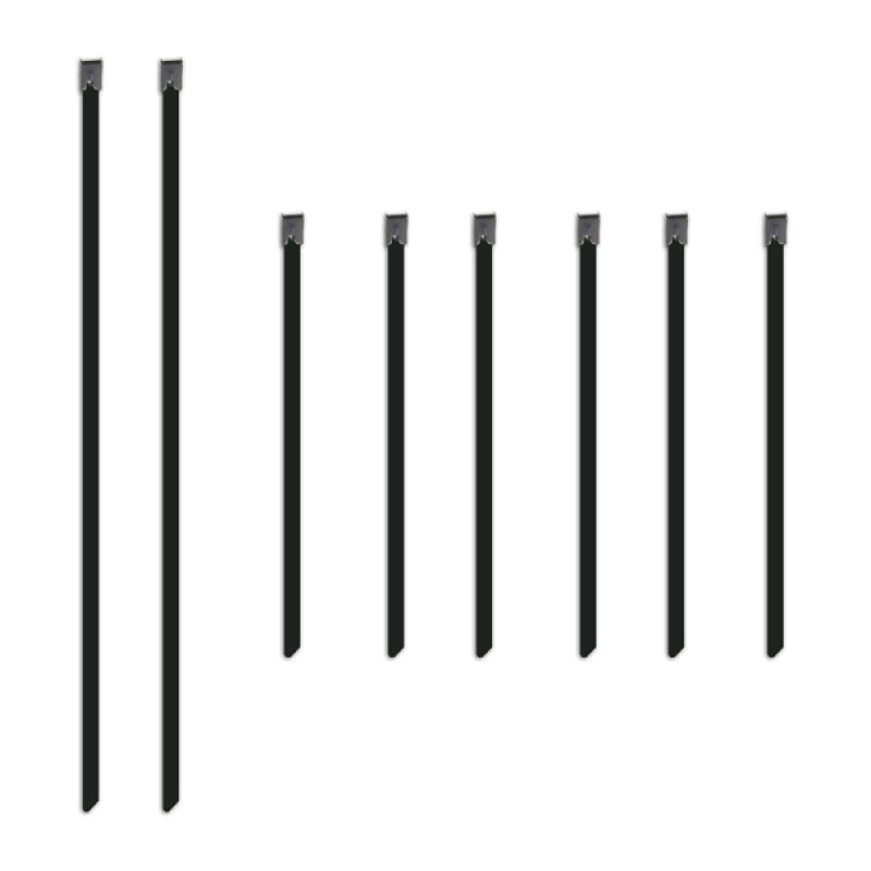 Mishimoto Stainless Steel Locking Ties Set – Secure Heat Wraps with High-Grade Durable Fasteners
