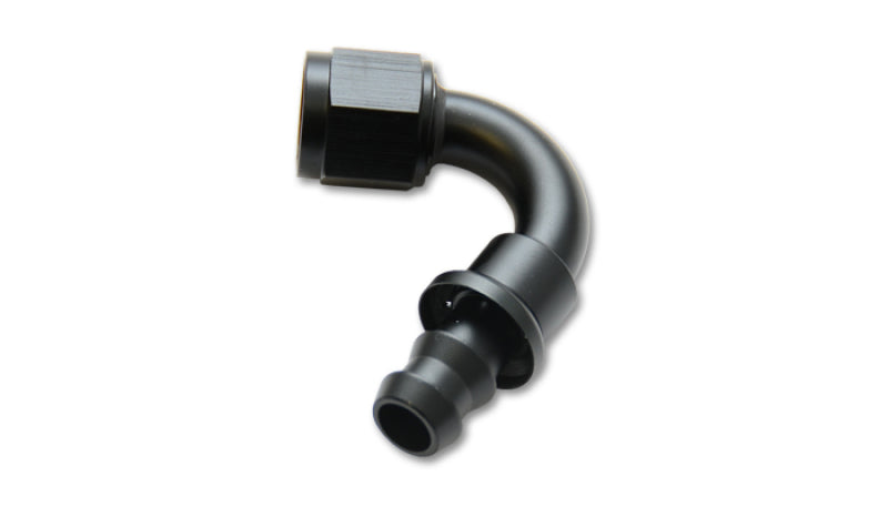 Vibrant Push-On 120 Degree Hose End Elbow Fitting -12AN for Automotive Applications