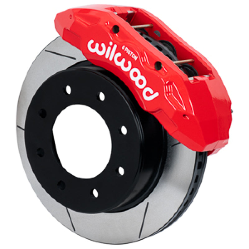 Wilwood TX6-DM Front Brake Kit for 2020+ GM 2500/3500 with 15-inch Rotors in Red - Part 140-17468-R
