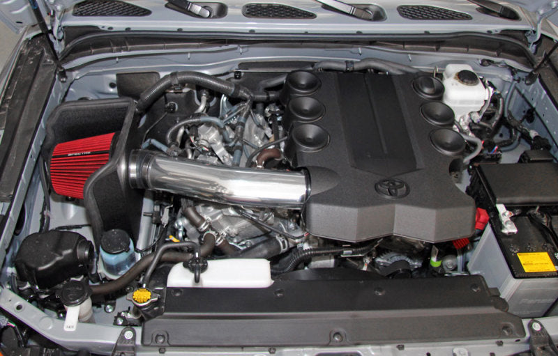 Spectre 9002 Toyota FJ Cruiser & 4Runner V6 4.0L Air Intake Kit with Red Filter and Polished Aluminum Tubing