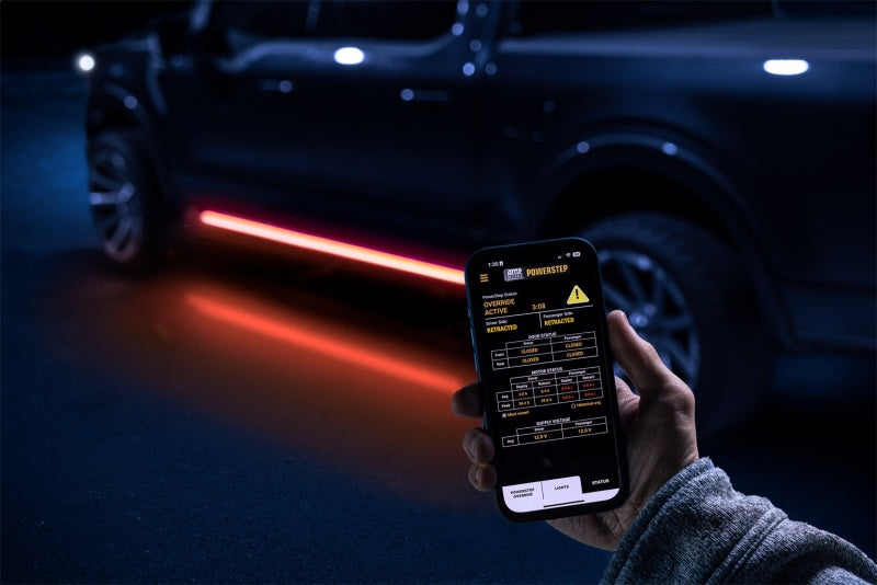 AMP Research PowerStep Vision Lighted Electric Running Boards for 2021-2025 Ford F-150 SuperCrew by AMP Research Part #96152-01A