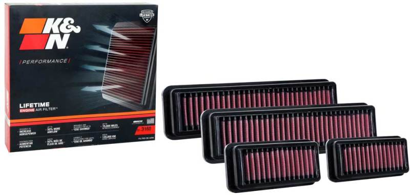 K&N Engineering BMW X3M / X4M L6 3.0L F/I Turbo Drop-In Air Filter Part 33-3160