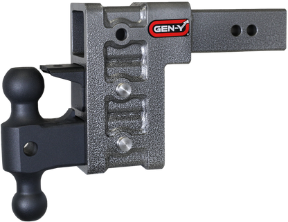 Gen-Y Mega Duty 2.5in Shank 6in Drop 3K TW 21K Hitch w/GH-061 Dual-Ball/GH-062 Pintle Lock
