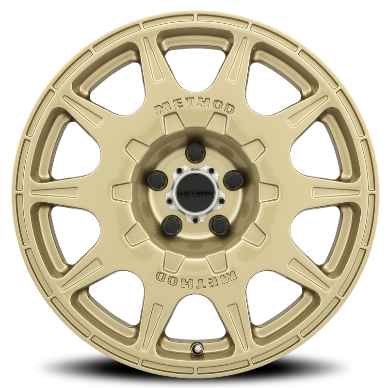 Method MR502 Rally 17x8 Gold Wheel with 5x4.5 Bolt Pattern and +38mm Offset