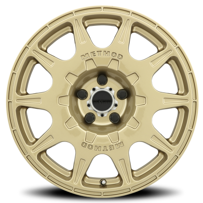 Method MR502 Rally 17x8 Gold Wheel with 5x4.5 Bolt Pattern and +38mm Offset