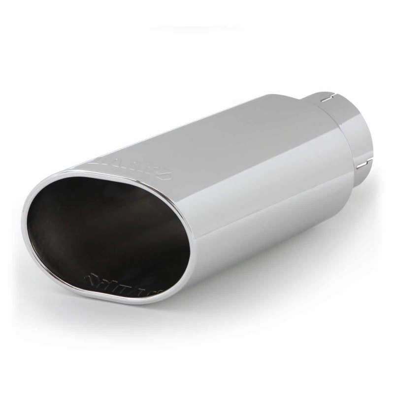 Banks Power Tailpipe Tip Kit - Stainless Steel Obround Slash Cut Chrome Finish for 4-Inch Exhaust Pipes