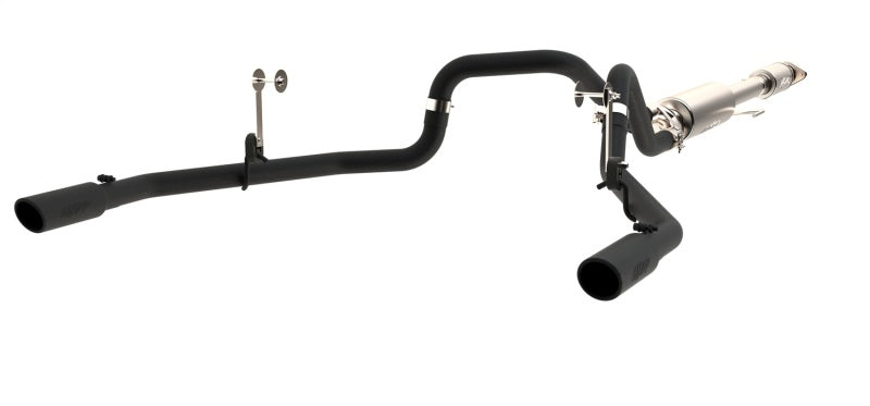 MBRP Armor BLK Series 3-Inch Cat Back Dual Exhaust System for 2015-2016 Ford F-150 5.0L with Black Coated Finish