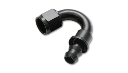 Vibrant -4AN Push-On 150 Degree Hose End Fitting for Flex Hose - Part #22504