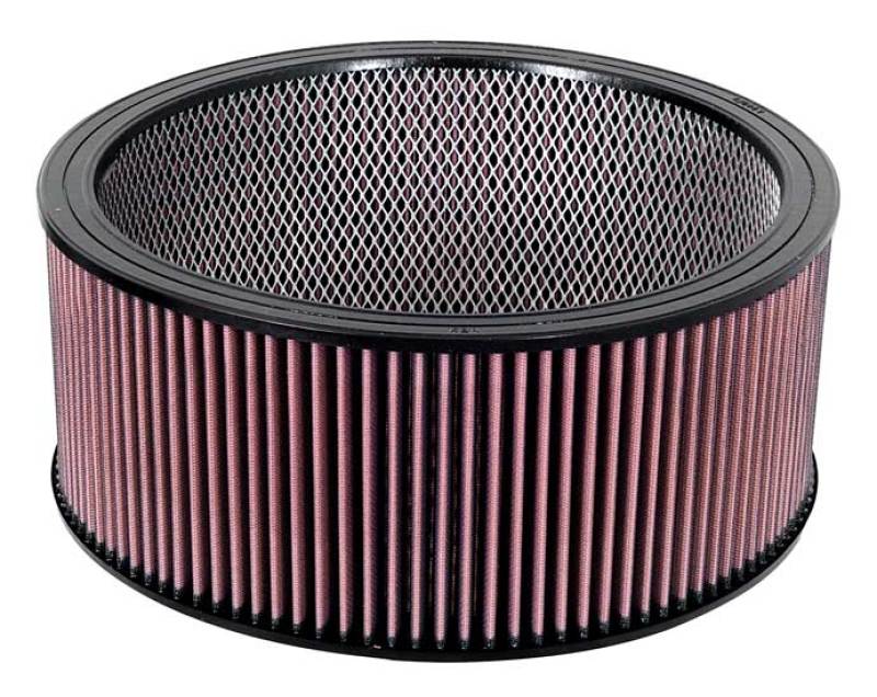 K&N Engineering E-3770 Custom 14-inch Outer Diameter Air Filter - Reusable High-Flow Performance Replacement