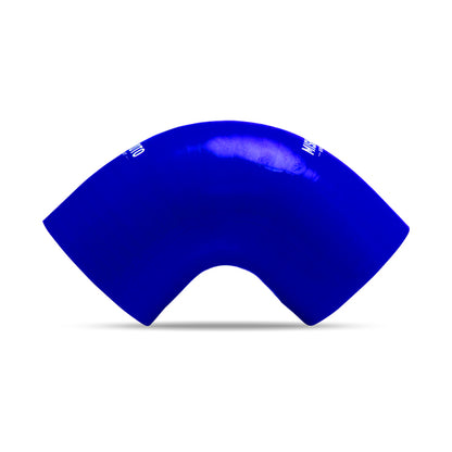 Mishimoto 2.5 Inch Blue 90 Degree Silicone Coupler - Durable Automotive Intake and Cooling System Connection