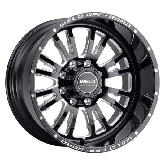 Weld Slingblade 20x9 Inch Forged Wheel with 8x165.1 Bolt Pattern and Gloss Black Finish