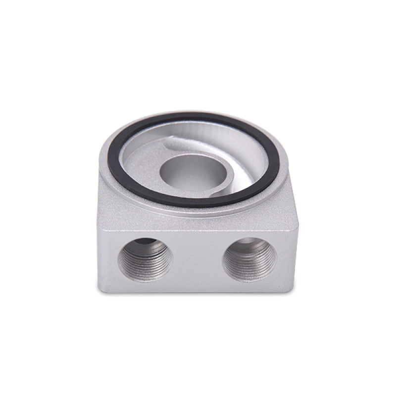 Mishimoto M22 Oil Sandwich Plate - High-Flow Aluminum Oil Cooler Adapter for Automotive Applications