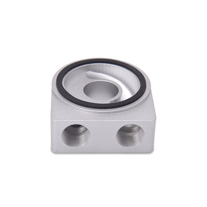 Mishimoto M22 Oil Sandwich Plate - High-Flow Aluminum Oil Cooler Adapter for Automotive Applications