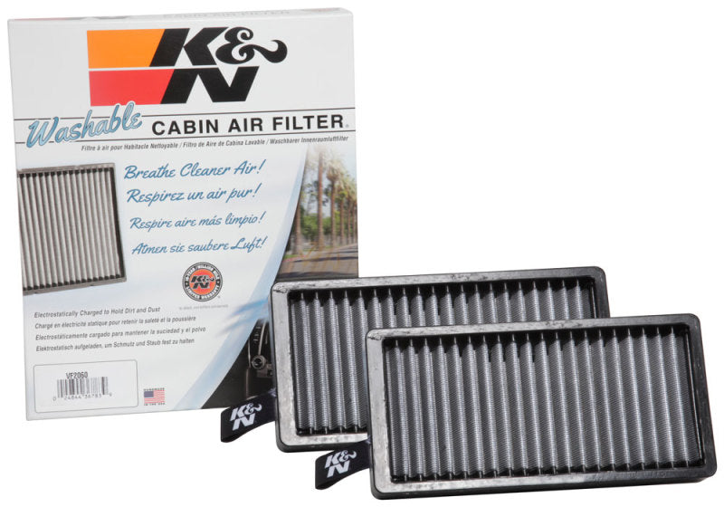 K&N Engineering VF2060 Washable Cabin Air Filter for Mini Cooper and BMW X1